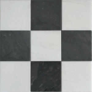 Bardiglio Imperial Bianco Dolomite Checkerboard Tiles Polished or Honed